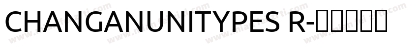 CHANGANUNITYPES R字体转换